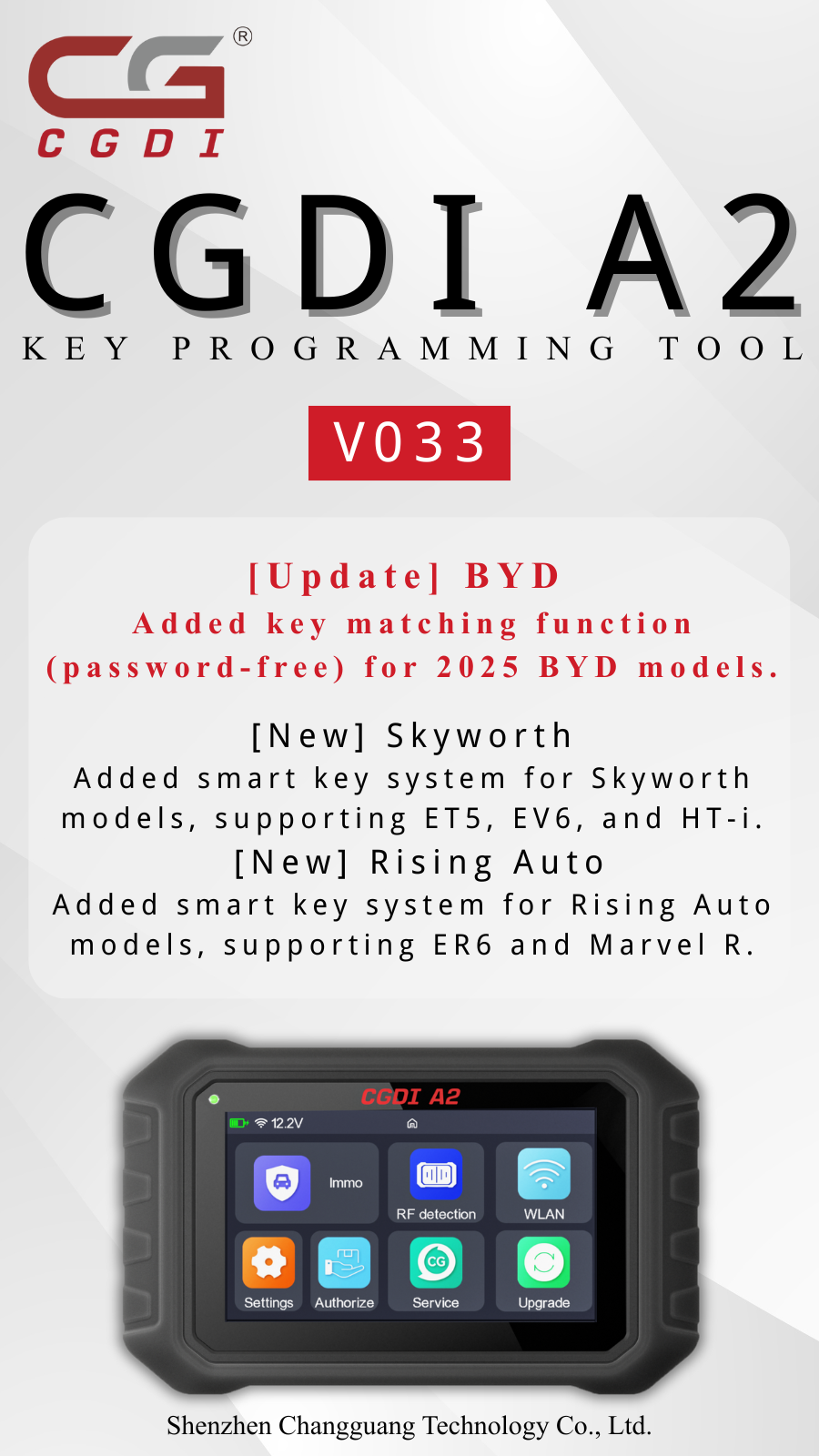 CGDI A2 V033 Update