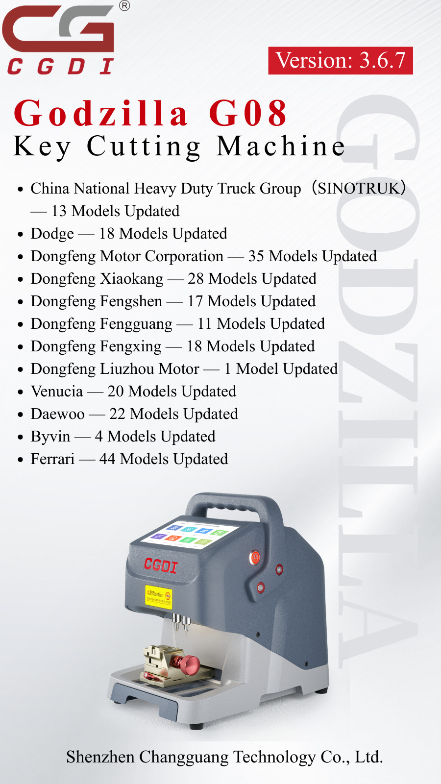 CGDI Godzilla G08 V3.6.7 Update