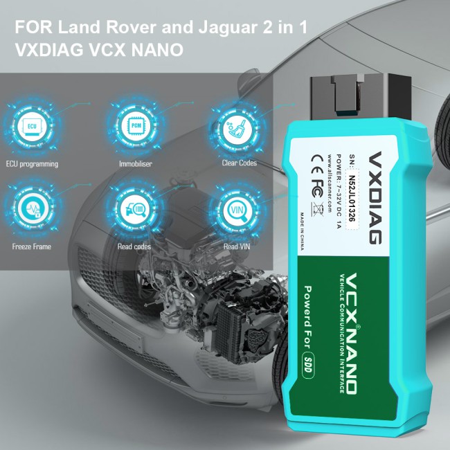 [WIFI Version] VXDIAG VCX NANO for JLR Land Rover and Jaguar Till year 2017