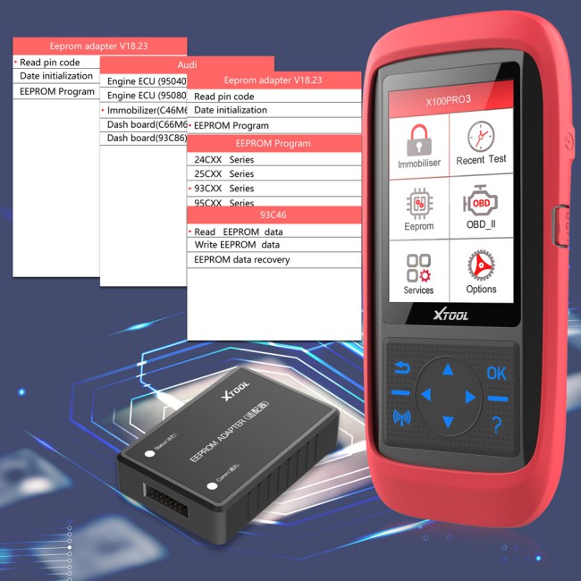 Professional XTOOL X100 Pro3 Auto Key Progarmmer Add EPB ABS TPS Reset Functions Free Update Lifetime