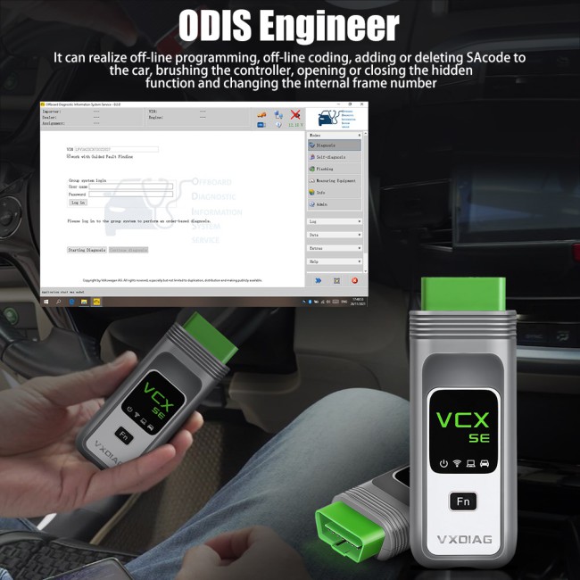 VXDIAG VCX SE 6154 OEM Diagnostic Interface with 320G HDD Install Well