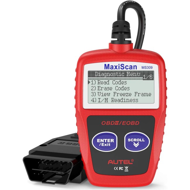 Autel MaxiScan MS309 OBDII Code Scanner Turn Off Check Engine Light & Erase Codes