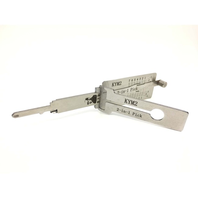 LISHI KYM2 Flat Milling KYMCO Motorcycle Left Groove 2-in-1 Tool