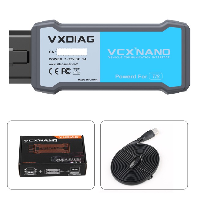 [USB Version] VXDIAG VCX NANO Diagnostic Tool for TOYOTA Working for SAE J2534