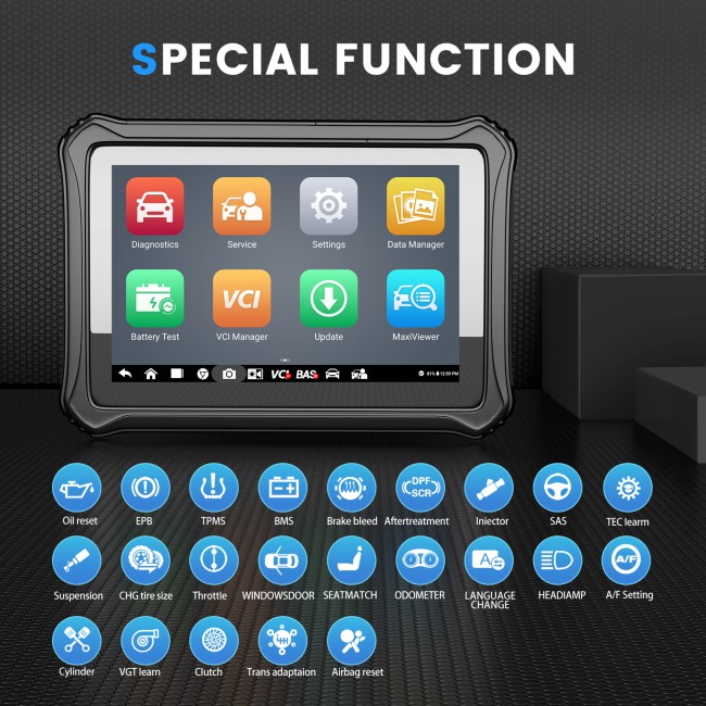 OTOFIX D1 All System Diagnostic Tool OBD2 Tablet Automotive Scanner with TPMS 30+ Service Function EPB BMS Oil Reset