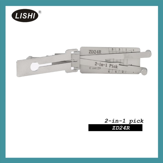 LISHI ZD24R Flat Milling Apulia Motorcycle BMW Motorcycle Honda Motorcycle Suzuki Motorcycle 2-in-1 Tool