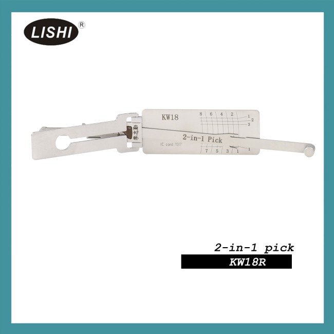 LISHI KW18 Flat Milling Kawasaki Motorcycle 2-in-1 Tool