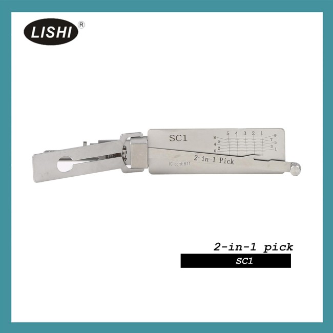 LISHI SC1 Civil Schlage 5 Bitting 2-in-1 Tool