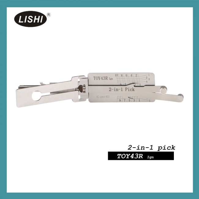 LISHI TOY43R Ignition Dedicated Flat Milling Subaru XV, Great Wall Gorgeous, Imported Old Toyota. 2009 Harvard H6 Flat Milling Subaru 2-in-1 Tool