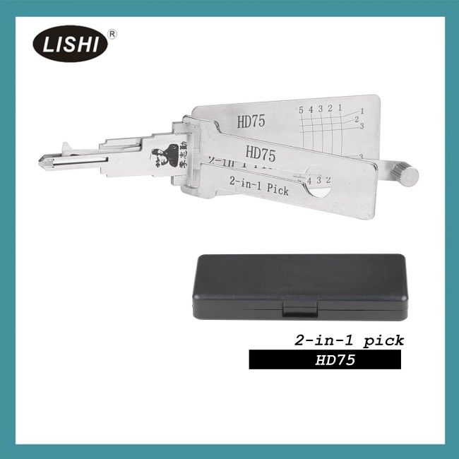 LISHI HD75 Flat Milling Honda, Suzuki, KYMCO, Kawasaki and Other Motorcycle Right Groove 2-in-1 Tool