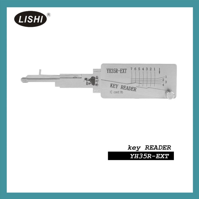 LISHI YH35R-EXT Direct Reading Flat Milling Yamaha Motorcycle Direct Reading Extended Upgrade Tool 2-in-1 Tool