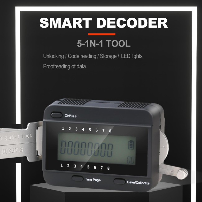 New NP Tools HU66 V.3 Smart 5 In 1 Lock pick Locksmith Tool