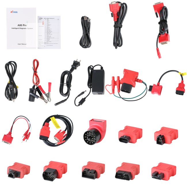 XTOOL A80 Pro Master OBD2 Diagnostic tools J2534 ECU Programmer Online ECU Coding Key Fob Programmer All Systems Diagnoses
