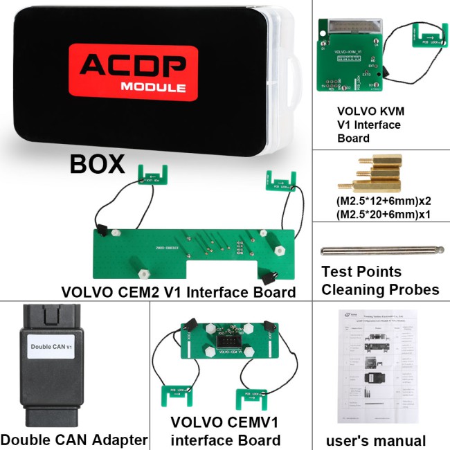 YANHUA ACDP-2 Volvo IMMO Package with Module 12/20 Support Adding Keys and All-key-lost (2015-2021) for Volvo Semi-smart & Full-keyless keys