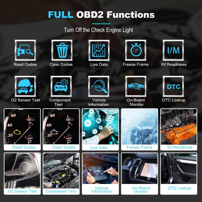 XTOOL InPlus IP508 OBD2 Scanner Diagnostic Tool with 6 Hottest Reset Services ABS Bleeding Oil Reset EPB SAS BMS Throttle Lifetime Free Update