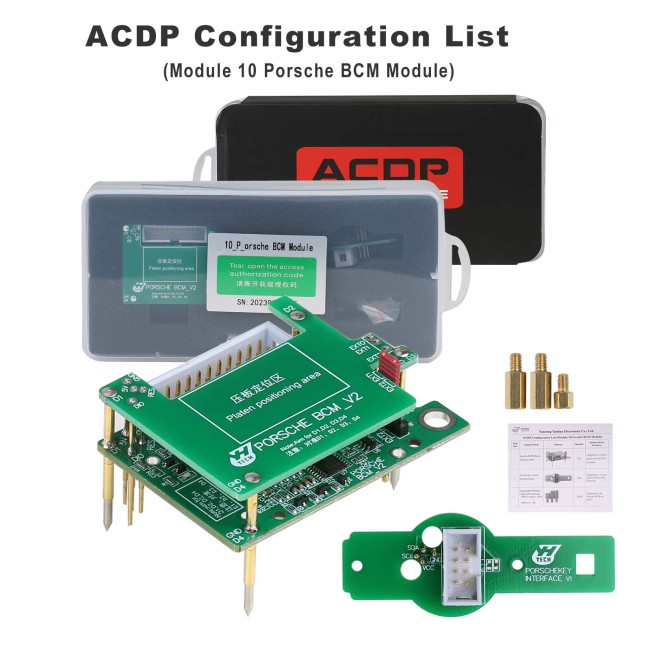 YANHUA ACDP 2 IMMO Locksmith Package with Module 1/2/3/7/9/10/12/20/24/29 and B48/N20/N55/B38 Bench Board for BMW Land Rover Porsche Volvo Audi