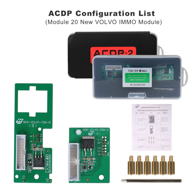 YANHUA ACDP 2 IMMO Locksmith Package with Module 1/2/3/7/9/10/12/20/24/29 and B48/N20/N55/B38 Bench Board for BMW Land Rover Porsche Volvo Audi