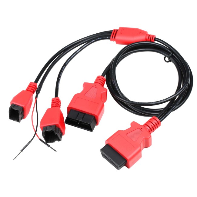 XTOOL FCA 12+8 Cable Adapter For Chrysler/For Fiat/For Jeep Work With PS701 PRO/EZ400PRO/D7/D8/D9/IK618/IP616/X100 MAX/A80pro
