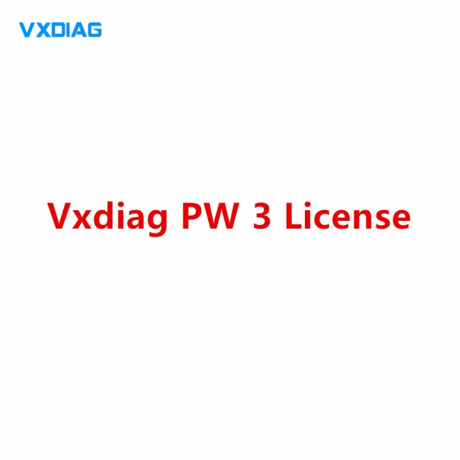 VXDIAG Multi Diagnostic Tool Authorization License for PW3