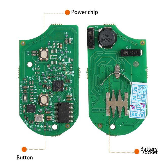OEM for BMW Motorcycle Smart Card Key 8A Chip 2 Buttons 434.42 Mhz/315 Mhz/433.92 Mhz