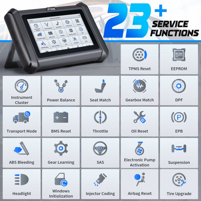 XTOOL X100 PADS Auto Key Programmer Built-in CAN FD DOIP Full system diagnostic 23 Services 2 Years Free Upadte