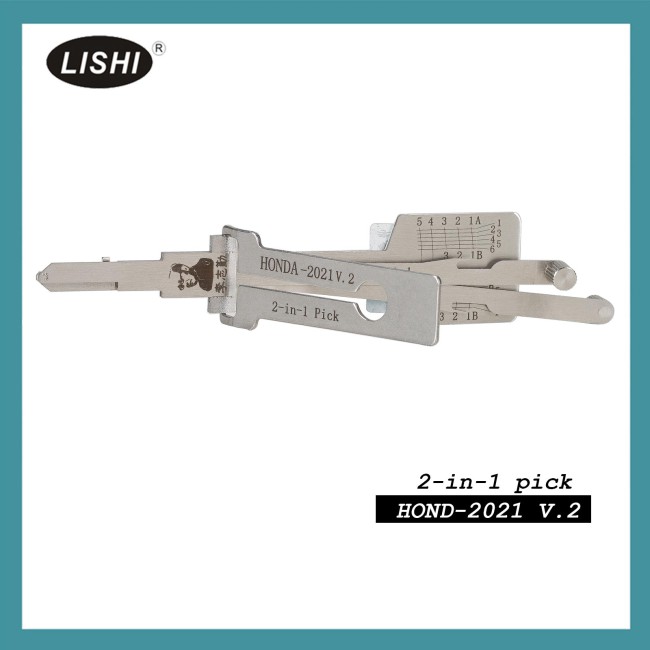LISHI HONDA2020 Vertical Milling Latest Honda Thin Key 2-in-1 Tool