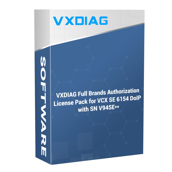 VXDIAG Full Brands Authorization License Pack for VCX SE 6154 DoIP with SN V94SE*****