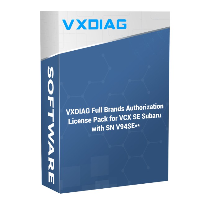 VXDIAG Full Brands Authorization License Pack for VCX SE Subaru with SN V94SE*****