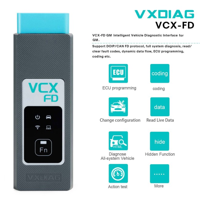 VXDIAG VCX-FD Intelligent GM Car Diagnostic Tool for GM for Chevrolet Buick Cadillac Opel Holden