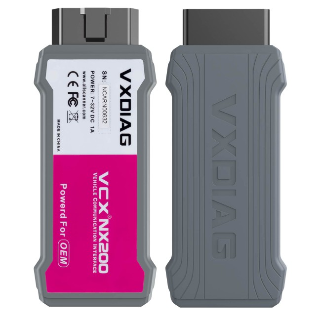 VXDIAG VCX NX200 for Renault OBD2 Scanner All Systems Diagnosis Bi directional Support ECU Coding/Programming USB Connection