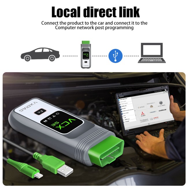 VXDIAG VCX SE for Benz with 2TB SSD Full Brands Software Get Free Donet License