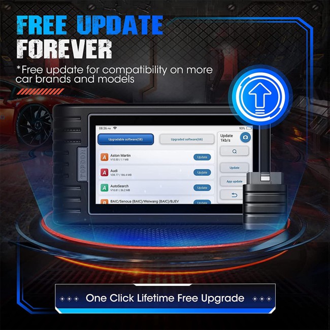 TOPDON Artidiag800 BT Artidiag 800 BT Mid-level Diagnostic Tool All System Diagnostics 28 Maintenance Service AutoVin & AutoScan 2 Years Free Update