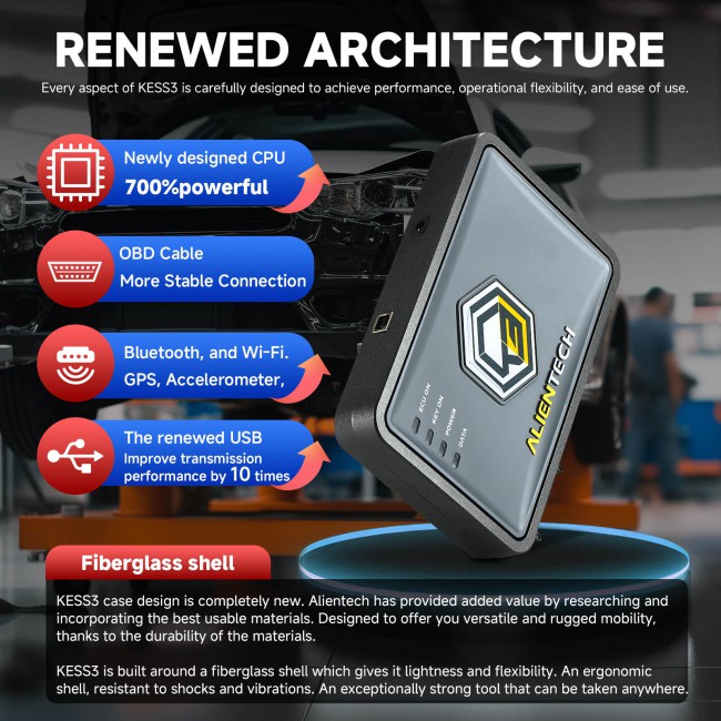 Original Alientech KESS V3 with Slave - Car - LCV OBD Protocols and Slave - Car-LCV BenchBoot Protocols License Actiated