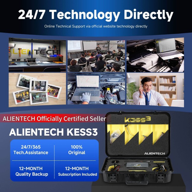Original Alientech KESS V3 with Slave - Car - LCV OBD Protocols and Slave - Car-LCV BenchBoot Protocols License Actiated