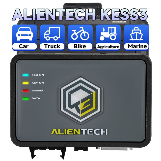 Original Alientech KESS V3 with Master - Car - LCV OBD Protocols and Master - Car - LCV Bench-Boot Protocols License Activated
