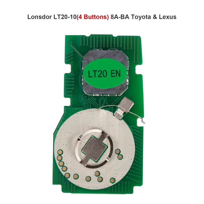 Lonsdor LT20-10 4 Buttons 8A-BA Toyota & Lexus Smart Key PCB For K518/ K518PRO/ KH100+