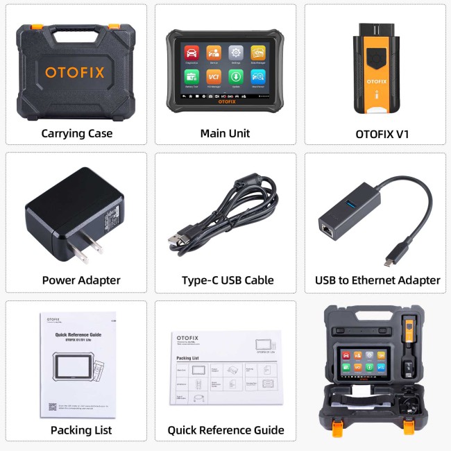 OTOFIX D1 Lite Car Diagnostic scan tool Bidirectional 38+ Services CANFD & DoIP Protocols All System Auto VIN
