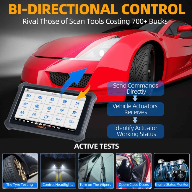 OTOFIX D1 Lite Car Diagnostic scan tool Bidirectional 38+ Services CANFD & DoIP Protocols All System Auto VIN