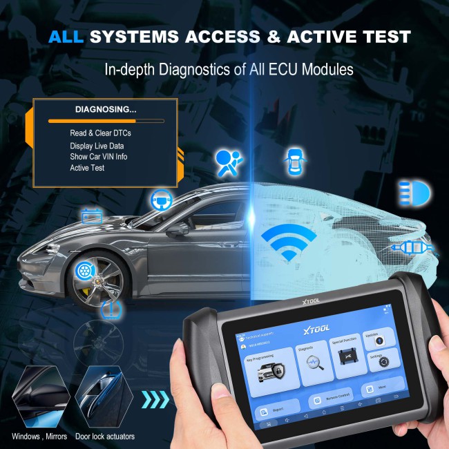 XTOOL InPlus IK618 OE-Level Bi-directional Control All System Diagnostic Tool Powerful Key Programmer 2 years Free Update 3 Years Warranty