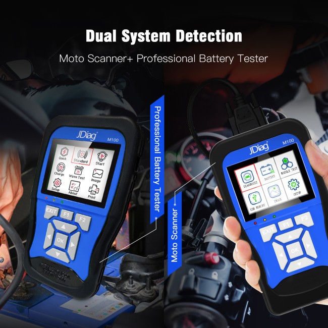 [Full Version] JDiag M100 Moto Scanner Universal Motorcycle Scan Tool