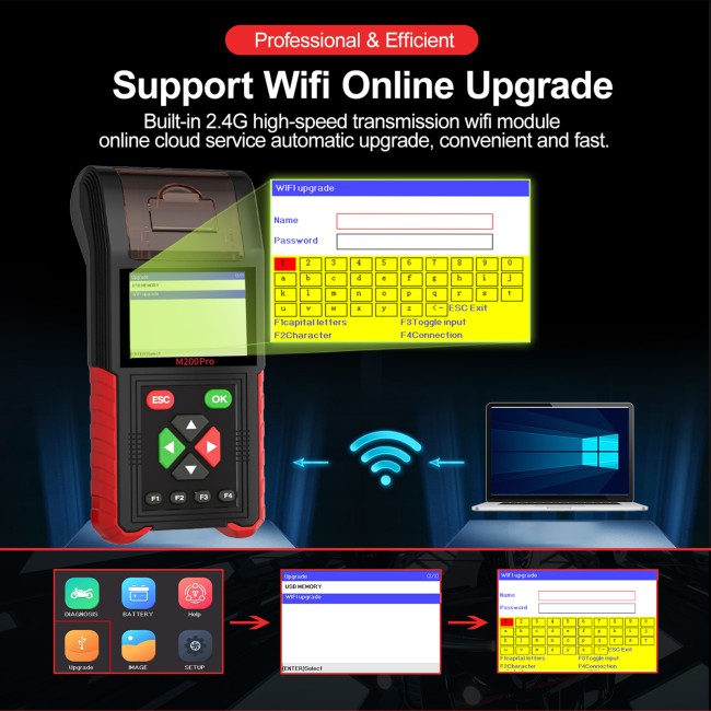 [Full Version] JDiag M200Pro Professional Motorbike Diagnostic Scanner Motorcycle Scan Tool