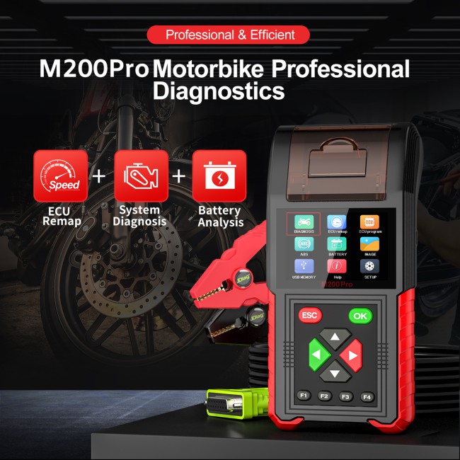 [Full Version] JDiag M200Pro Professional Motorbike Diagnostic Scanner Motorcycle Scan Tool