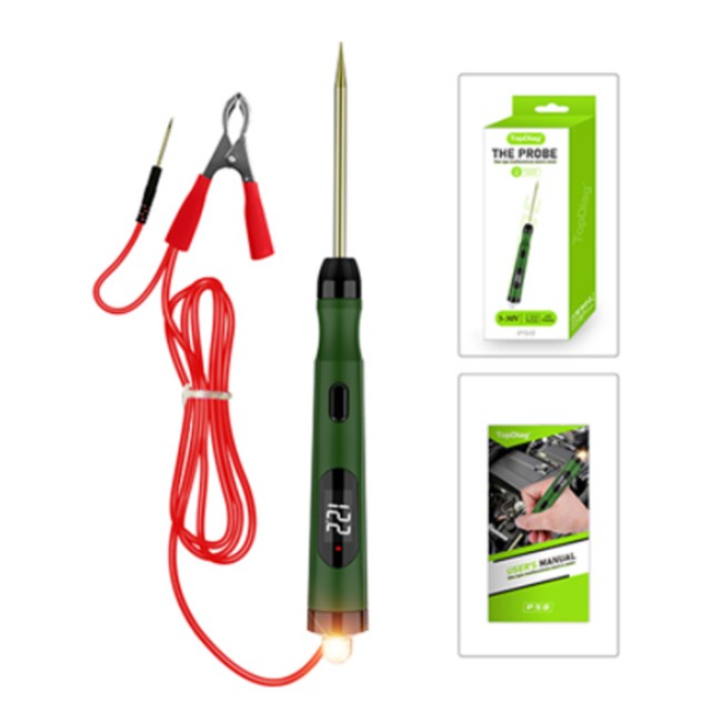 TOPDIAG P50 Multi-function Car Tester Voltage/Bulb Load Voltage Measurement Electrical Load Test Power Polarity Display