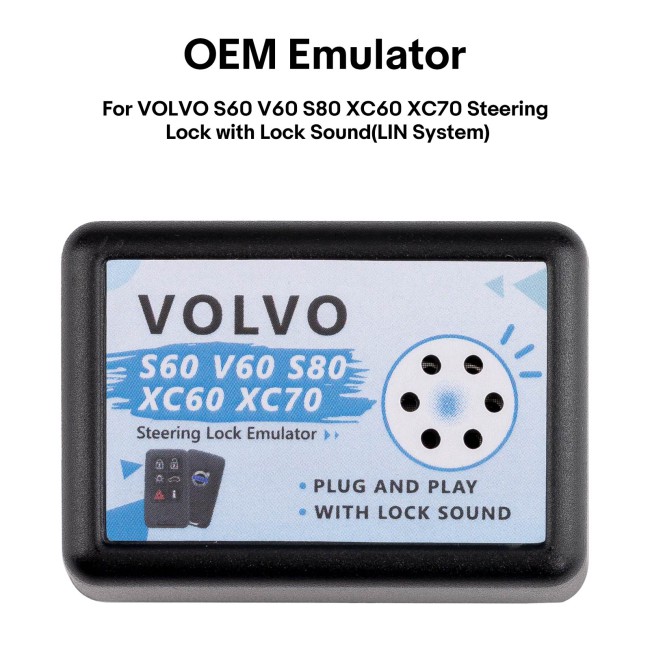 OEM Emulator for VOLVO S60 V60 S80 XC60 XC70 Steering Lock with Lock Sound (LIN System)