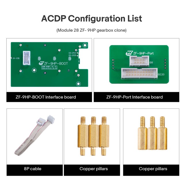 YANHUA ACDP Module 28 ZF-9HP Gearbox Computer Clone with Authorization A703 Support Jaguar/ Land Rover/ Chrysler/ Dodge/ Fiat/ Honda/ Jeep