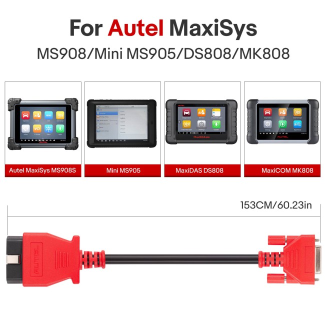 Main Test Cable for Autel MaxiSys MS908/ Mini MS905/ DS808/ MK808/MK808Z