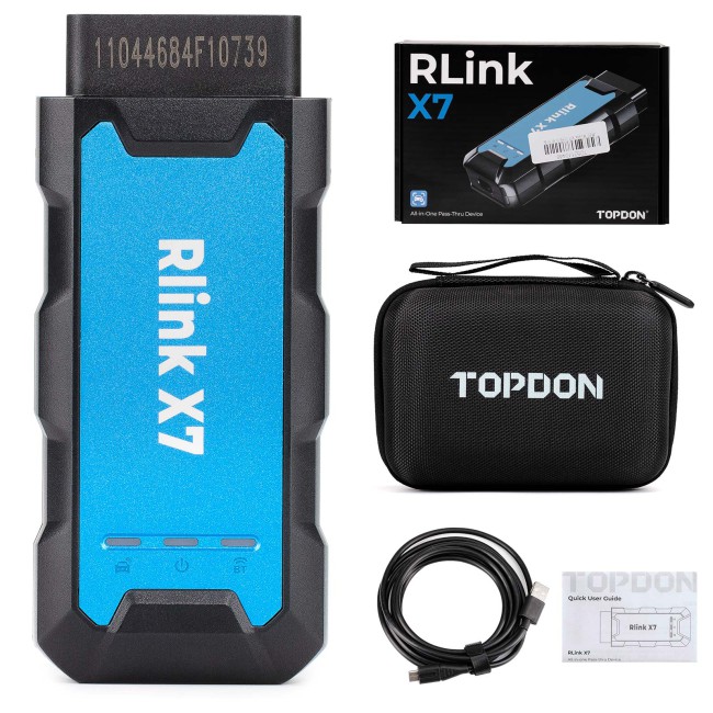 TOPDON Rlink X7 for VW Volkswagen Full System Diagnostics Online ECU Programming ECU Coding Key Programming Support CANFD DOIP