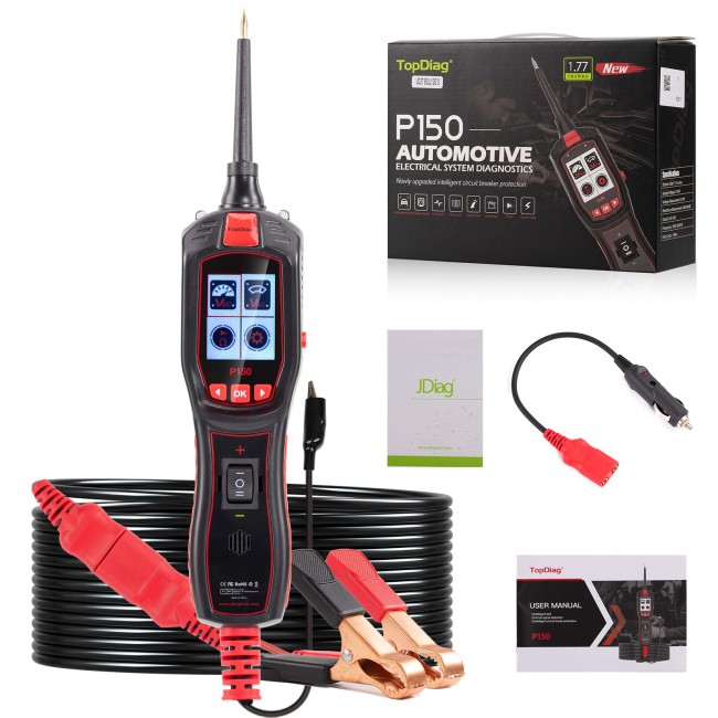 TOPDIAG P150 Electrical Tester 6 - 30 Volt Vehicle Electrical System Diagnostics