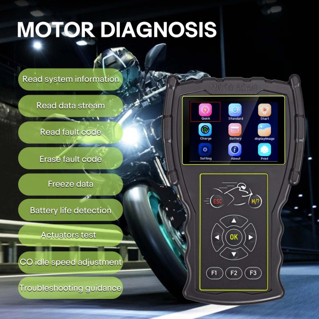 [Full Version] JDiag M100 Pro Moto Scanner Universal Motorcycle Scan Tool