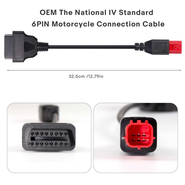 OEM The National IV Standard 6 PIN Motorcycle Connector Cable